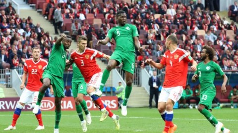 俄罗斯5-0沙特阿拉伯：东道主揭幕战狂胜创历史最大分差